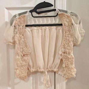 Casual bolero style cardigan